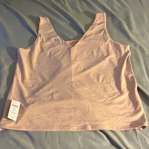 White House Black Market WHBM Rose Smoke XL Tank Top